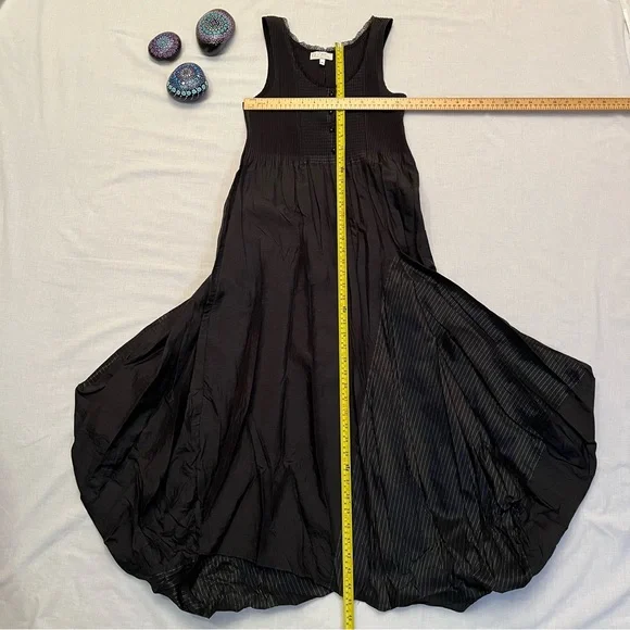 Deca De Vous a Nous Black Sleeveless Long Dress Couture France Size T2 = 8 - Picture 12 of 16